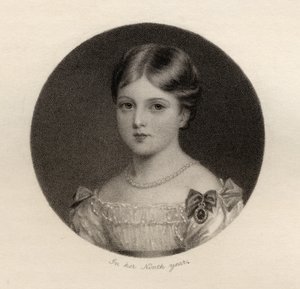 Prinzessin Alexandrina Victoria von Sachsen-Coburg, graviert von Thomas Woolnoth, aus 